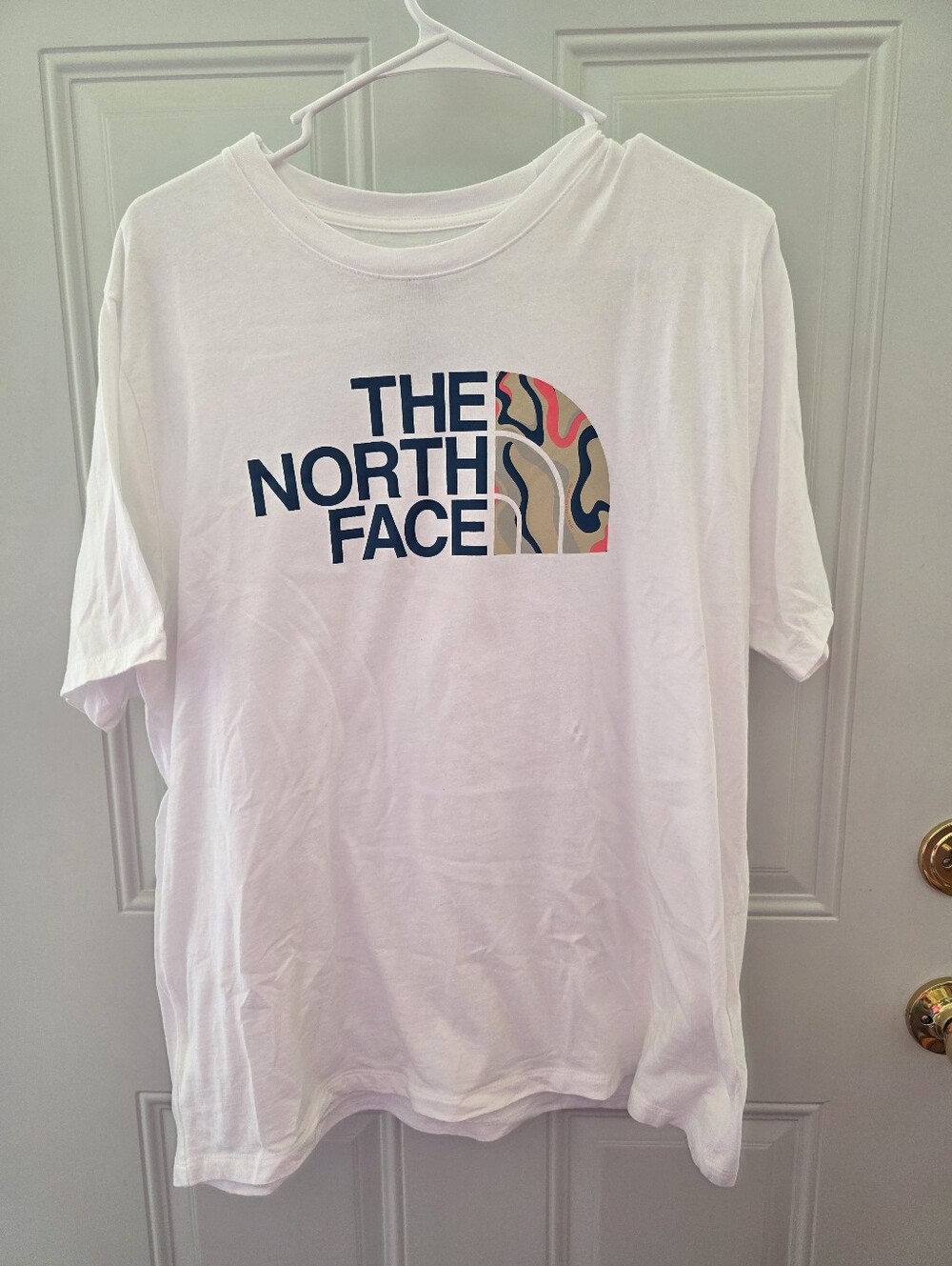 Women's XL The North Face White Logo Graphic Tee